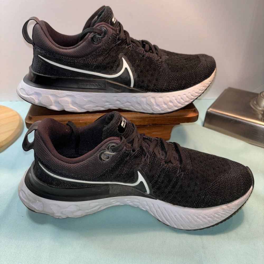 Nike Womens React Infinity Run FK 2 CT2423-002 Black Running Shoes Sneakers Sz7